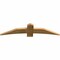 Ekena Millwork Bellingham Rough Sawn Timber Gable Bracket, Western Red Cedar, 60"W x 15"H x 2"D x 6"F, 6/12 Pitch GBW060X15X0206BEL00RWR - alternate 3